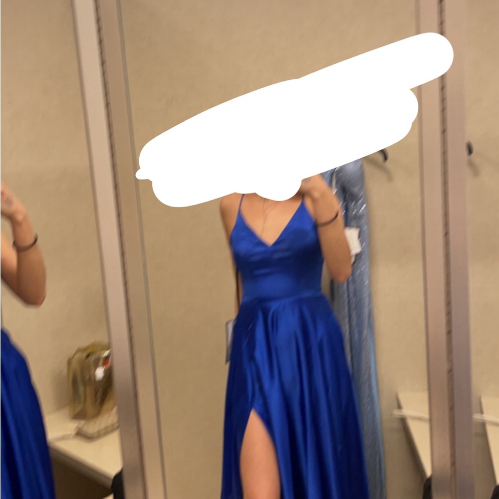 royal blue prom dress only work once